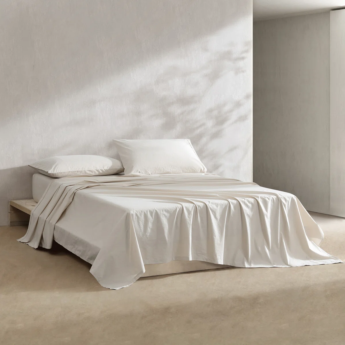 Calvin+Klein+Washed+Cotton+Percale+Sheet+Set-93484730-93484735